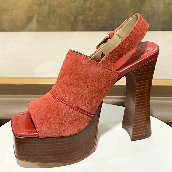 🌸MICHAEL KORS🌸 Rye Suede Platform Sandal Size: 7M - Picture 4 of 14